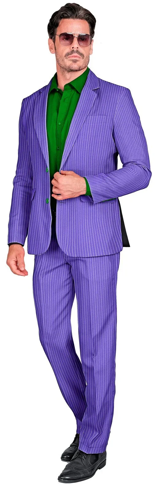 Traje de Joker Morado con Rayas para Hombre - Image 3