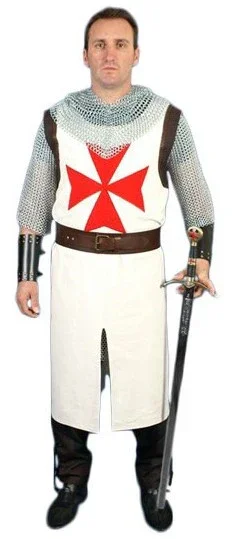 Traje Medieval de Caballero Templario para Hombre - Image 2