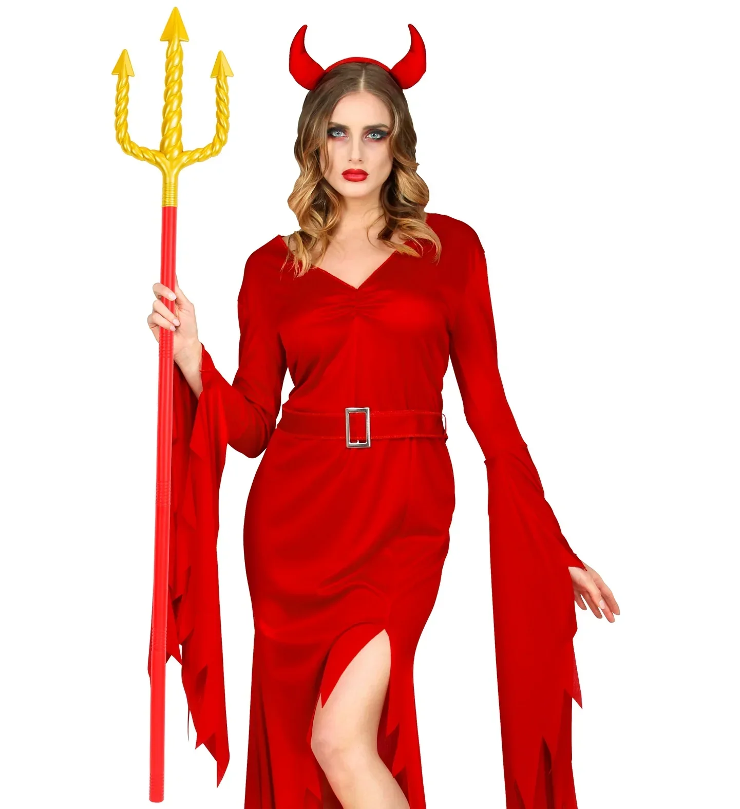 Tridente de Demonio Amarillo y Rojo Desmontable - Image 3