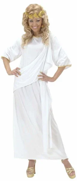 Túnica Romana Blanca Unisex para Adulto - Image 6