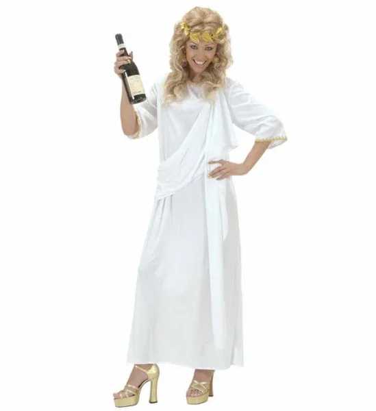 Túnica Romana Blanca Unisex para Adulto - Image 7