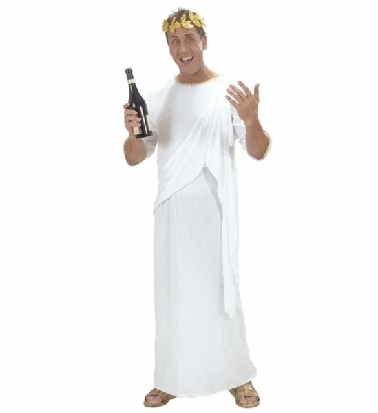 Túnica Romana Blanca Unisex para Adulto - Image 8