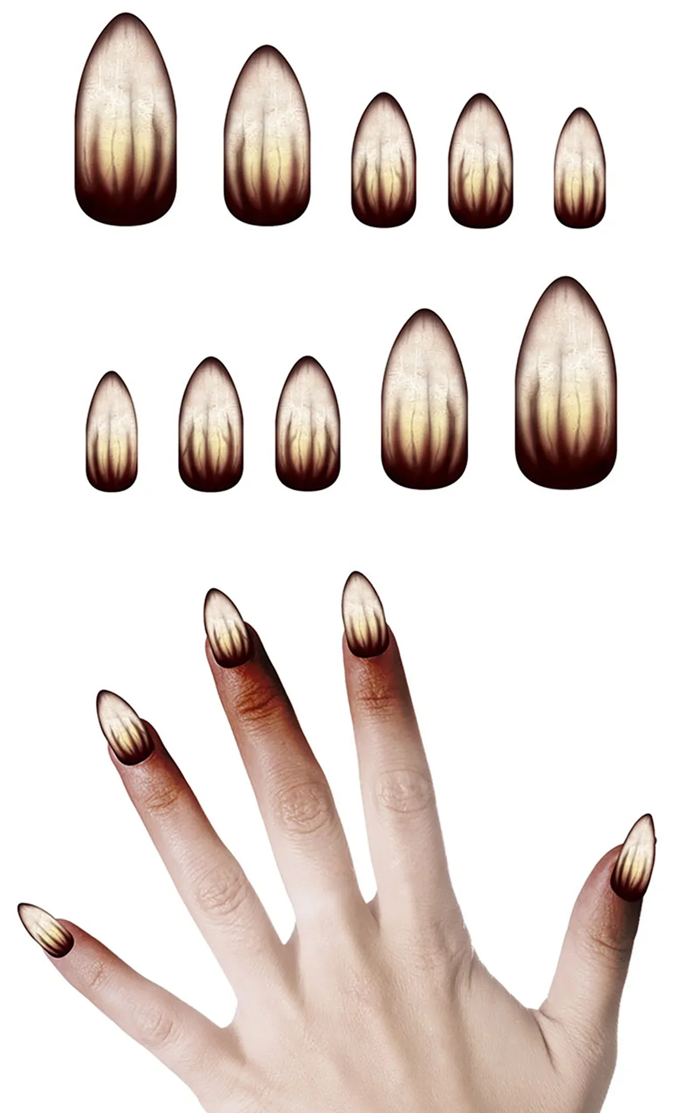 Uñas Postizas de Hombre Lobo con Adhesivo - Image 2