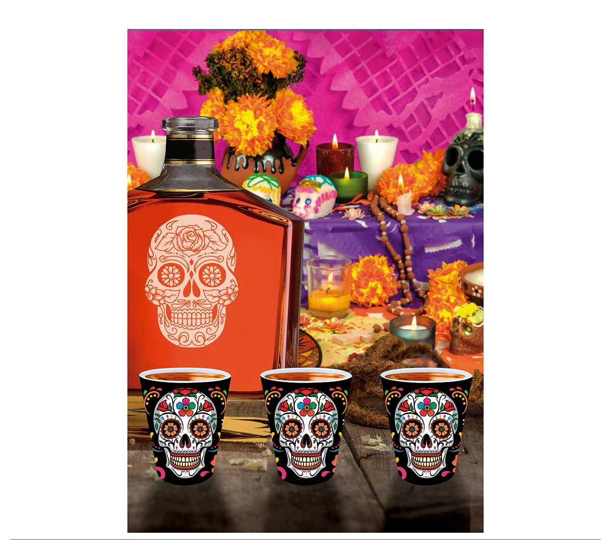 Vasos de Chupito Día de Los Muertos - Image 2