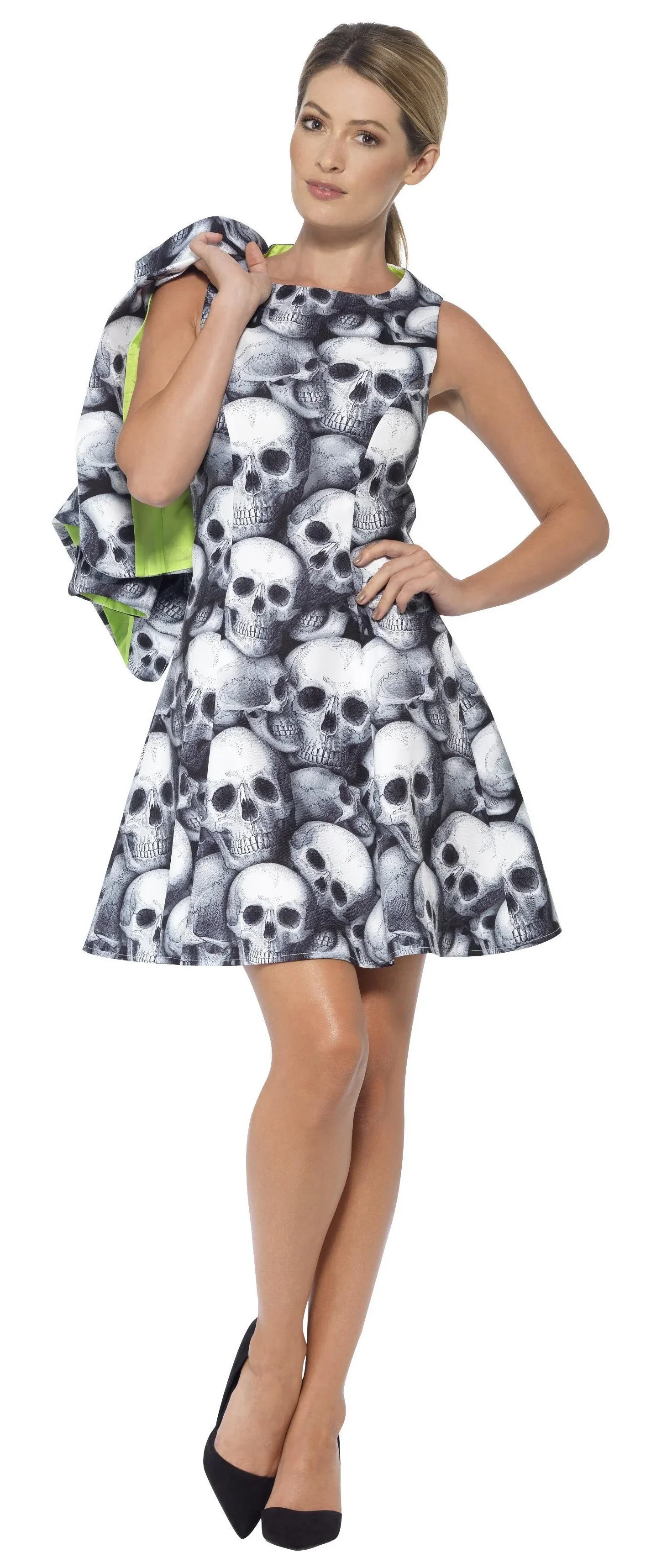 Vestido de Calaveras con Chaqueta para Mujer - Image 2
