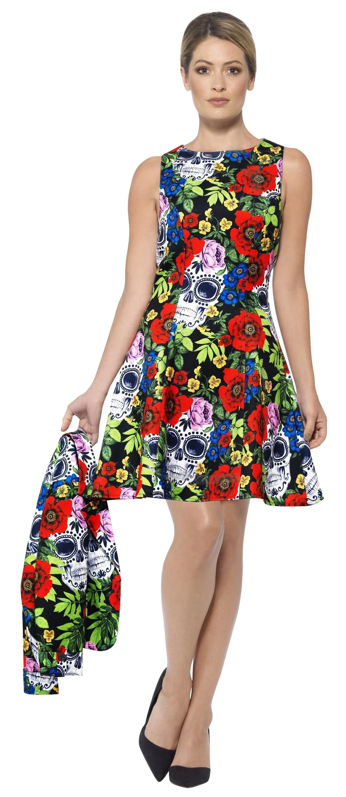 Vestido de Catrina Muerte Mexicana para Mujer - Image 2