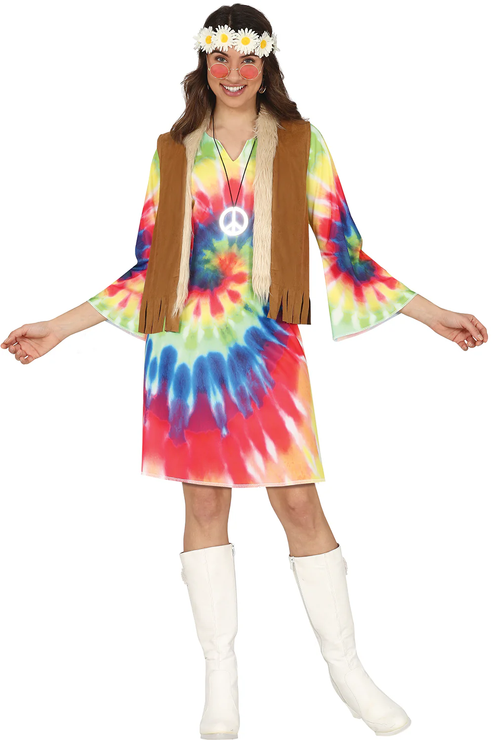 Vestido Hippie Multicolor para Mujer - Image 6