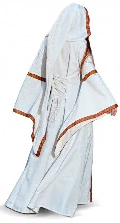 Vestido de Princesa Medieval Beige para Mujer - Image 2